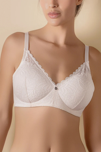 Selene Mireia sujetador push-up sin aros con encaje y comodidad rosa