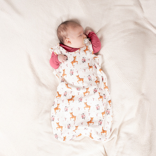 216043 Saco de dormir para bebé Lala Nicol - 100% algodón, diseño de sarnie y pájaro