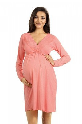 3102 Camisón para el embarazo y la lactancia Lupoline - rosa