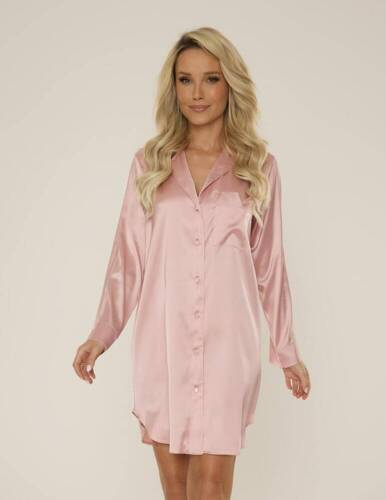 760 Cordelia Camisa desabrochada de señora De Lafense - rosa