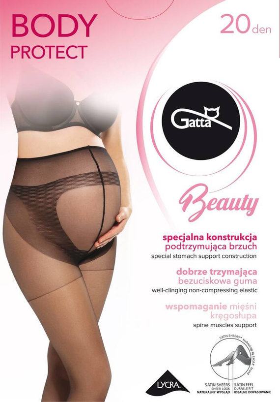 Gatta Body Protect 20 rajstopy ciążowe - nero