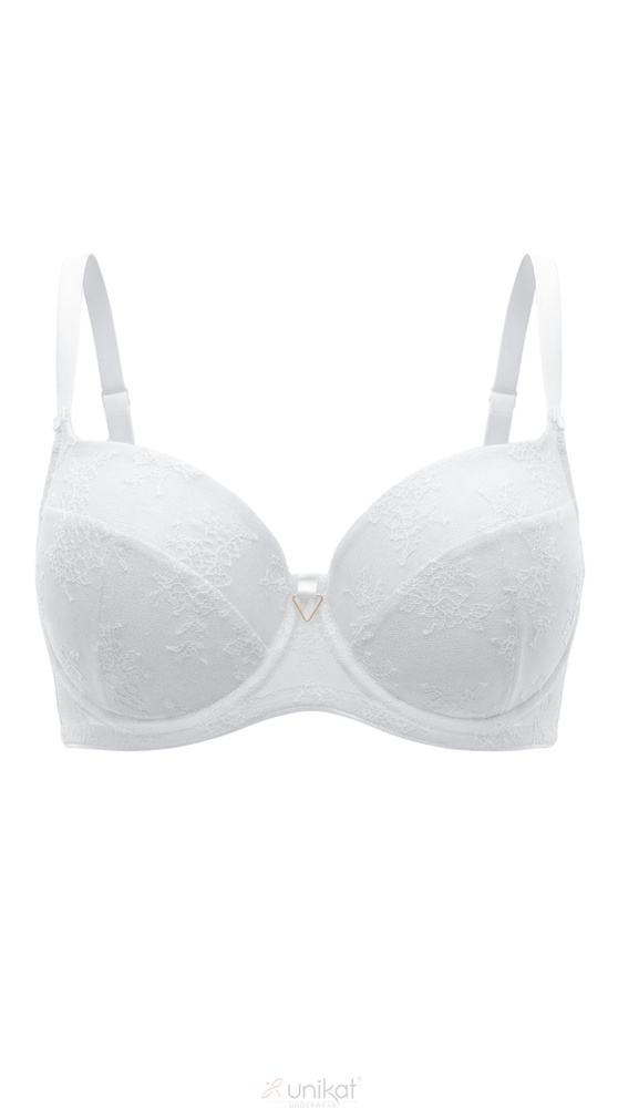 Sujetador Full Cup Unikat Adeli blanco con aros para pecho grande