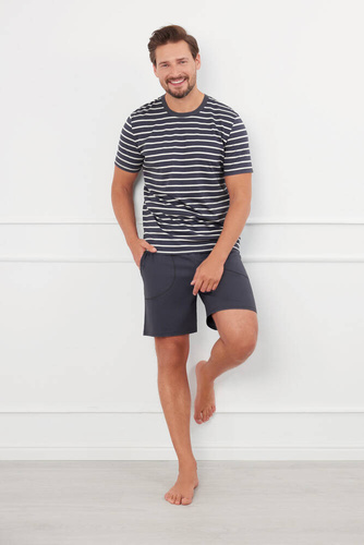 Pijama Bert Hombre Moda Italiana - grafito