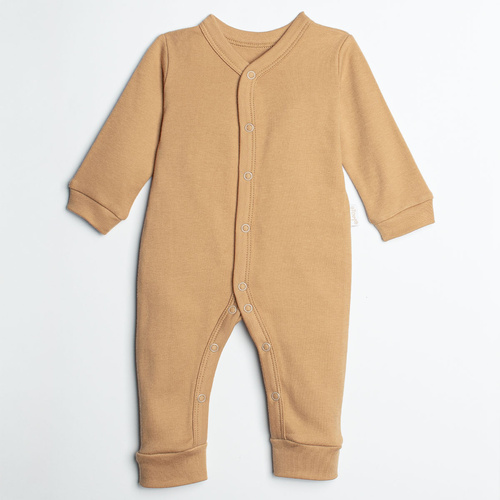 Pijama enterizo Nicol Olo 222033 100% algodón color caramelo para bebés