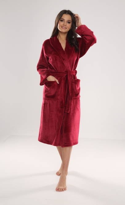 628 Albornoz largo de mujer Abigail Forex - granate