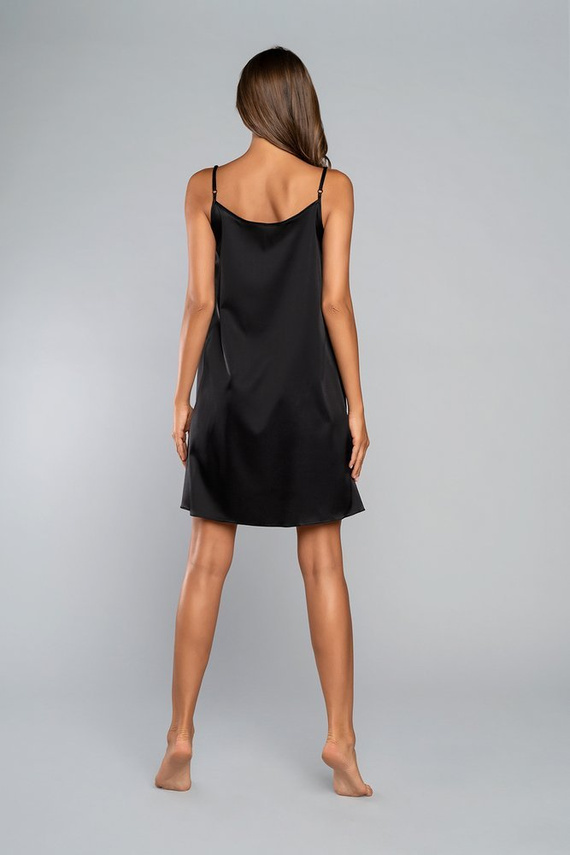 Toque camisón tirante estrecho, corto Italia Fashion - negro