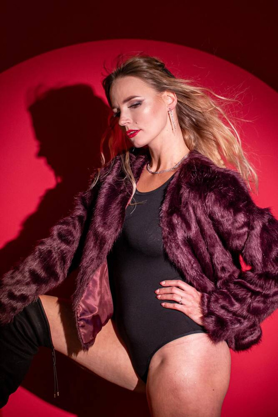 805 Chloe Body de manga larga para mujer de De Lafense - negro