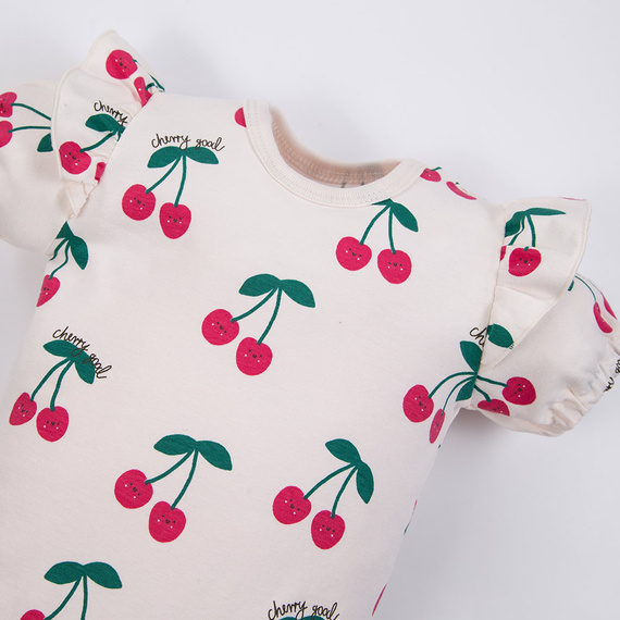 Body bebé Eevi Cherry manga corta algodón elástico cómodo