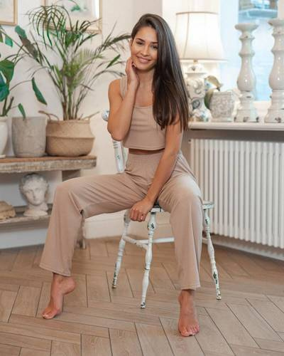 Sensis Laida Conjunto de pijama para mujer - beige