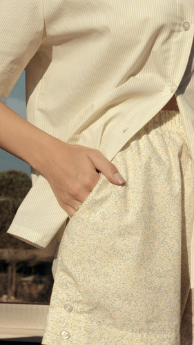 Pijama mujer Sensis Ophelia lima – verano, 100% algodón