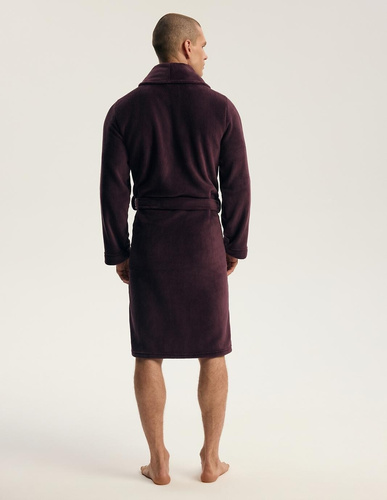 Albornoz Henderson para hombre 43447 Vocal gris - capucha, punto cálido, comodidad y elegancia