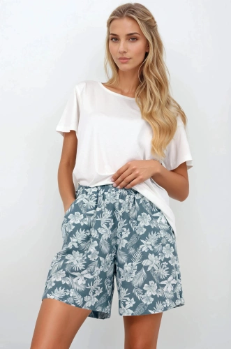 Pijama de verano Calm - Momenti Per Me | Verde claro y elegante