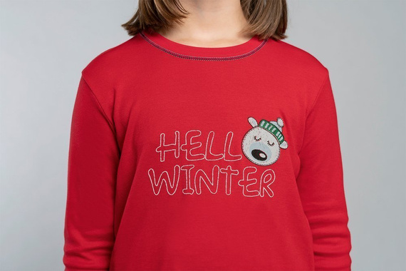 Czoka Pijama de niña Italian Fashion- rojo