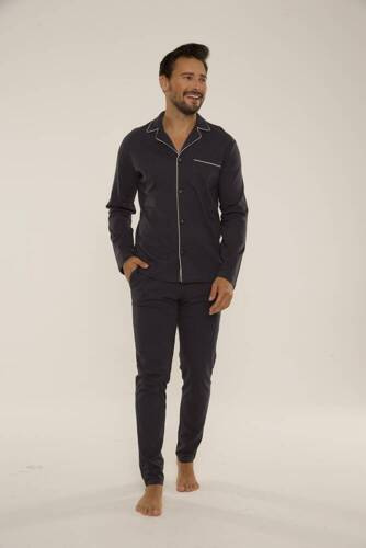 729 Norberto Pijama de hombre De Lafense - grafito