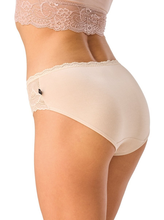 Braguitas mujer Key LPC 156 bambú cintura alta encaje pack 2 cómodas