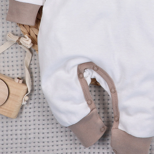 ABN-5509 Pijama para bebé sin pies Sky Journey Nini | Algodón orgánico, cierre con automáticos