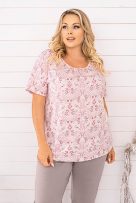 Kalmia Pijama de mujer manga corta, pantalón 3/4 italiano Fashion-print