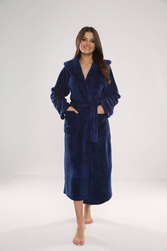 807 Luna II Bata larga de mujer Forex - Azul marino
