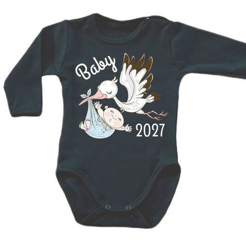 Body para bebé moocha BABY 2027 negro manga larga