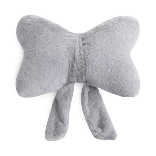 Eurofirany Wiosna 135 – cojín decorativo 37x10x30 con lazo silver