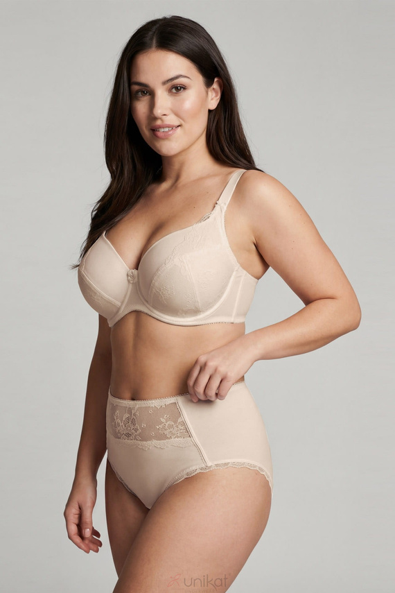Braguitas Unikat Brenda beige cómodas elegantes con encaje suave
