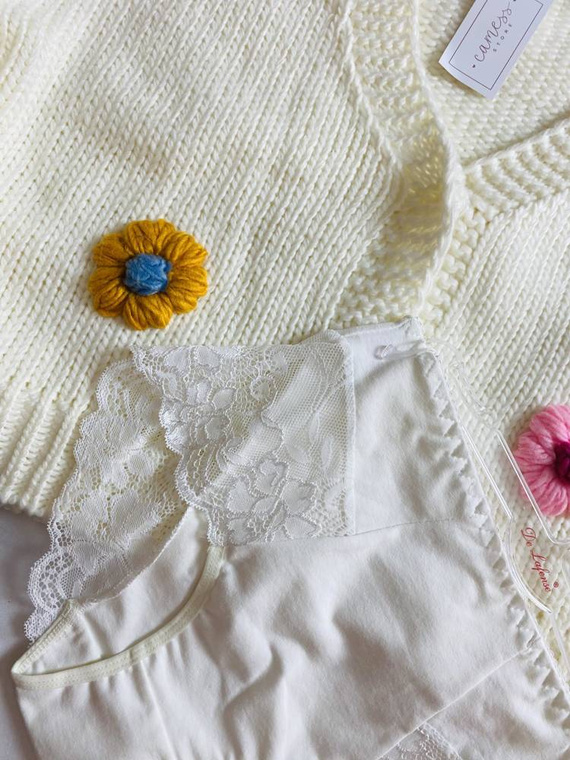 530 Iness Slip de tiro alto De lafense - blanco