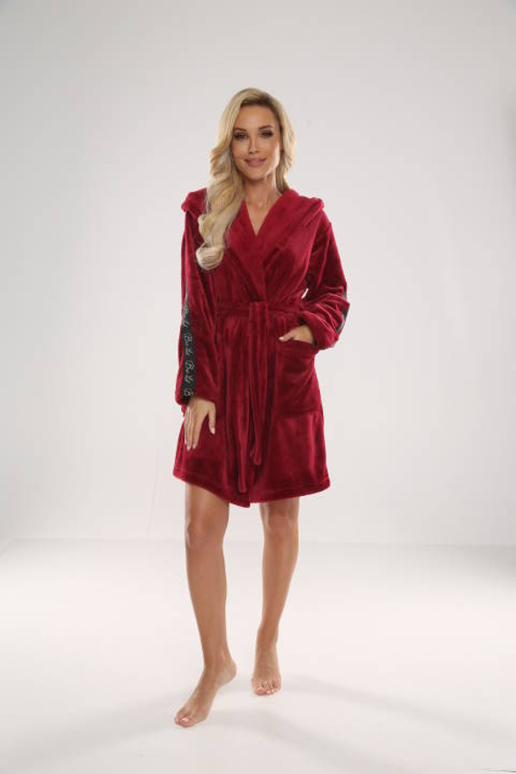 626 Abigail Bata corta de mujer Forex - granate