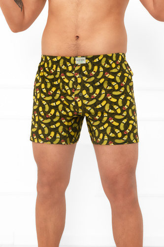 Maxim - Calzoncillos sueltos para hombre con estampado de pepinos | Moda Italiana