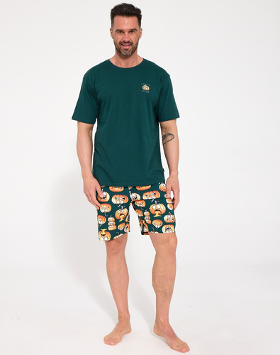 Pijama para hombre Cornette 326/326 Pumpkin Club 2 100% algodón pantalones cortos