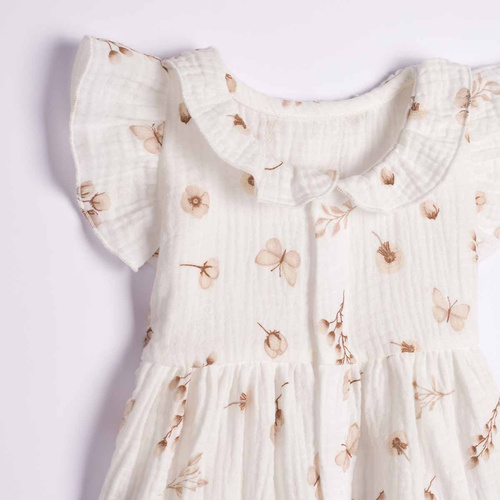 Nicol 224240 Vestido de Muselina para Niña 100% Algodón para Verano
