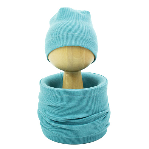 Gorro y Cuello Infantil Nicol 223268 Azul Algodón Primavera Otoño