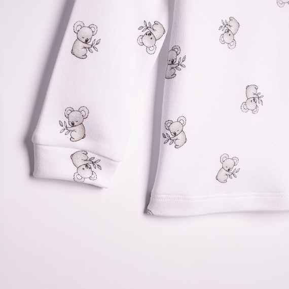 223036 Pijama infantil Figo Nicol 100% algodón blanca con puños