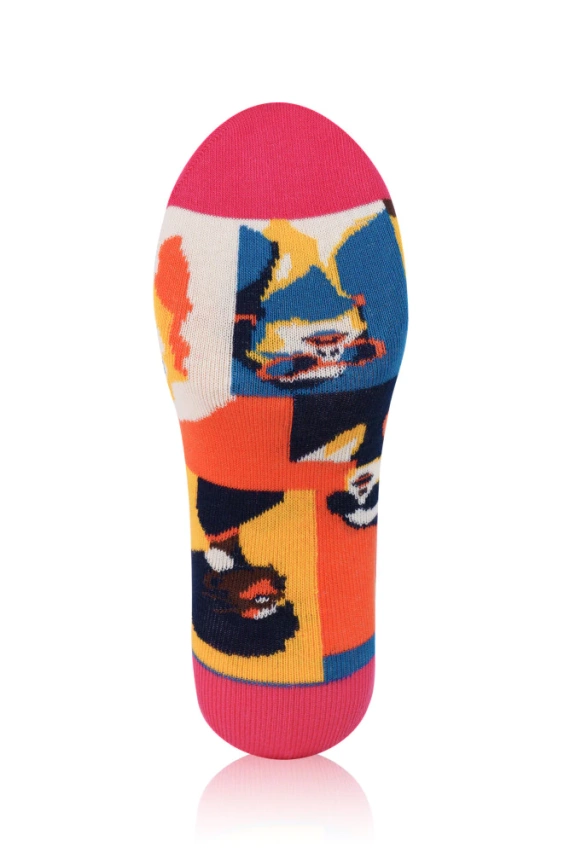 S171D Donna Calcetines Largos Moda Italiana - rosa