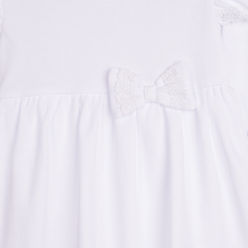 169392 Vestido-body manga larga Nicol - blanco, algodón, con encaje