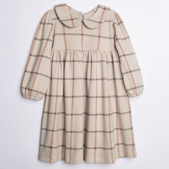 221168 Kiku Nicol elegante vestido de algodón a cuadros para niña