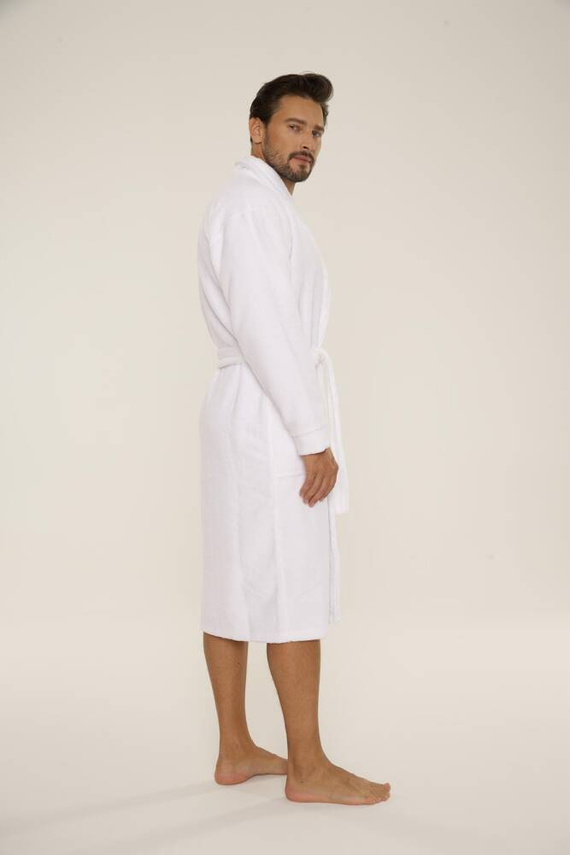 735 Bata de hombre Manuele De Lafense - blanco