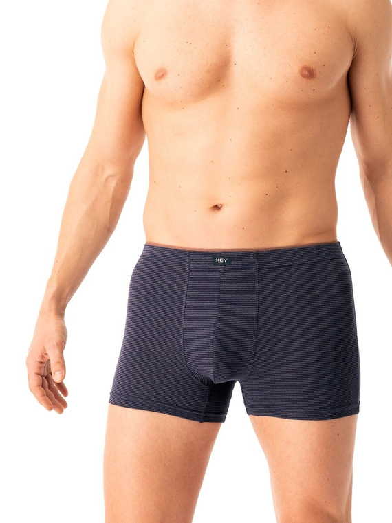 Calzoncillos bóxer para hombre Key MXH 358 azul marino - algodón, cómodos y transpirables