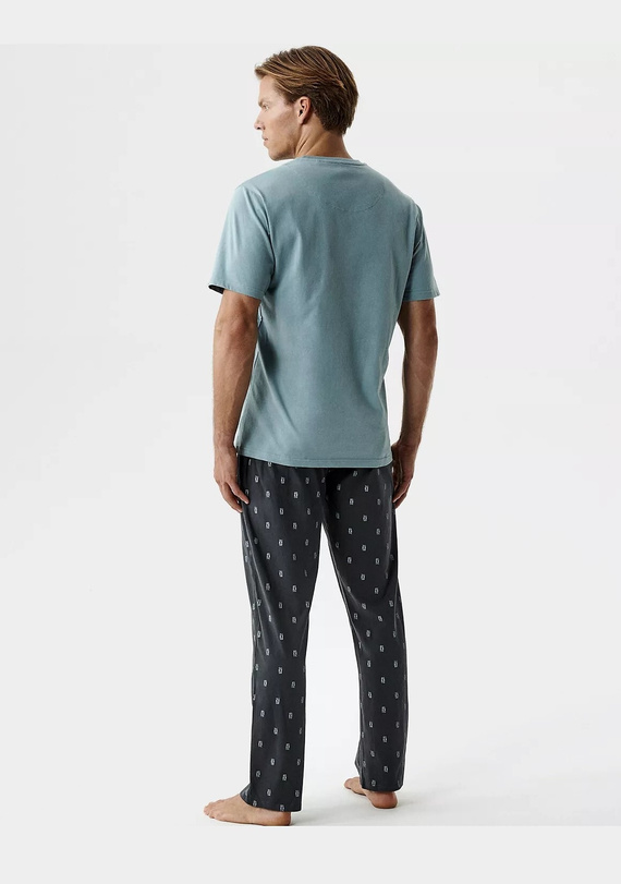 Pijama hombre Atlantic NMP-403 algodón suave, manga corta cómodo