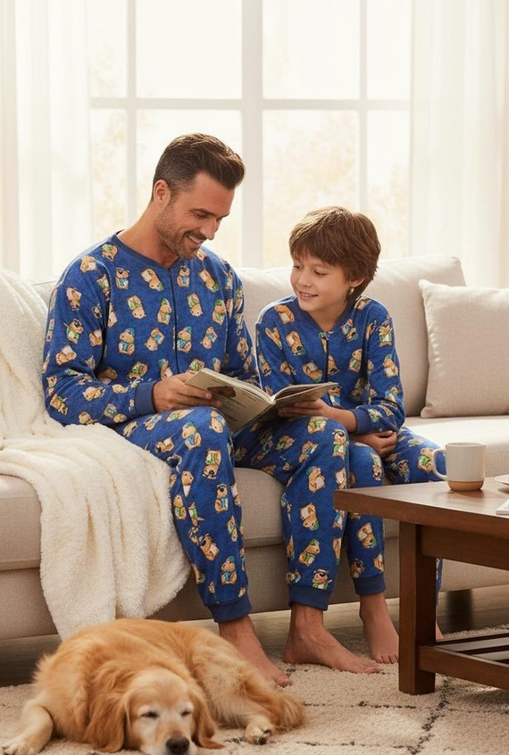 196/319 Mono de hombre Capybara 2 Cornette - algodón, denim, estampado divertido