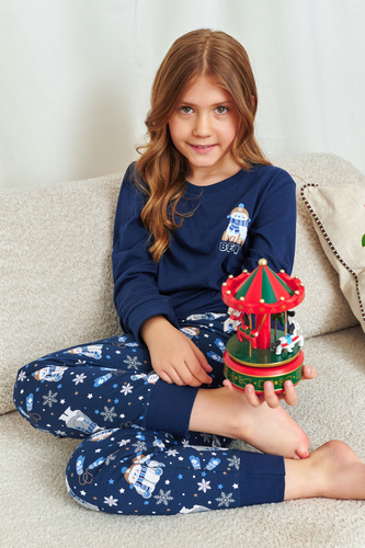 7339 Doctor Nap Cozy Bear pijama para niños - 100% algodón, unisex