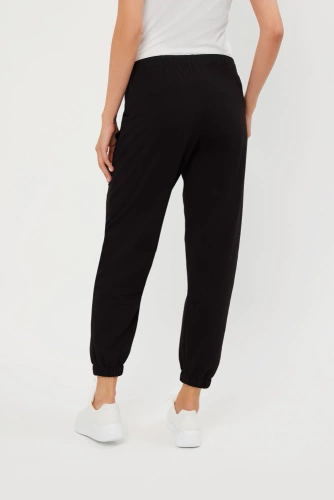 Madri Pantalones Mujer Moda Italiana - negro