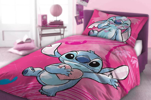 Ropa de cama Lilo y Stitch Faro 100% algodón suave infantil
