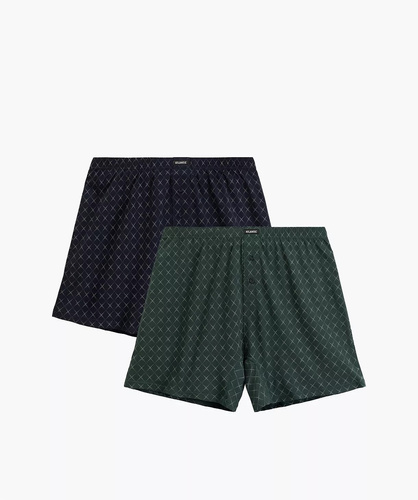 Calzoncillos bóxer para hombre Atlantic 2MBX-077 algodón verde marino - corte holgado, 2 unidades