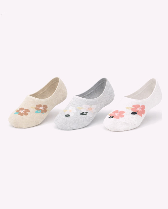 Calcetines bailarina mujer ST099 Noviti algodón invisibles silicona