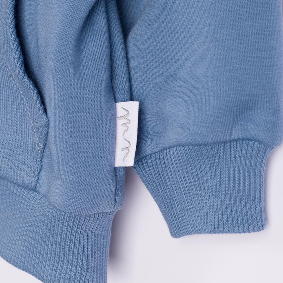 228273 Nicol FARMA Sudadera bomber para niño azul algodón