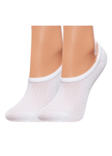Moraj CDB200-402 calcetines bailarinas mujer algodón antideslizantes bianco