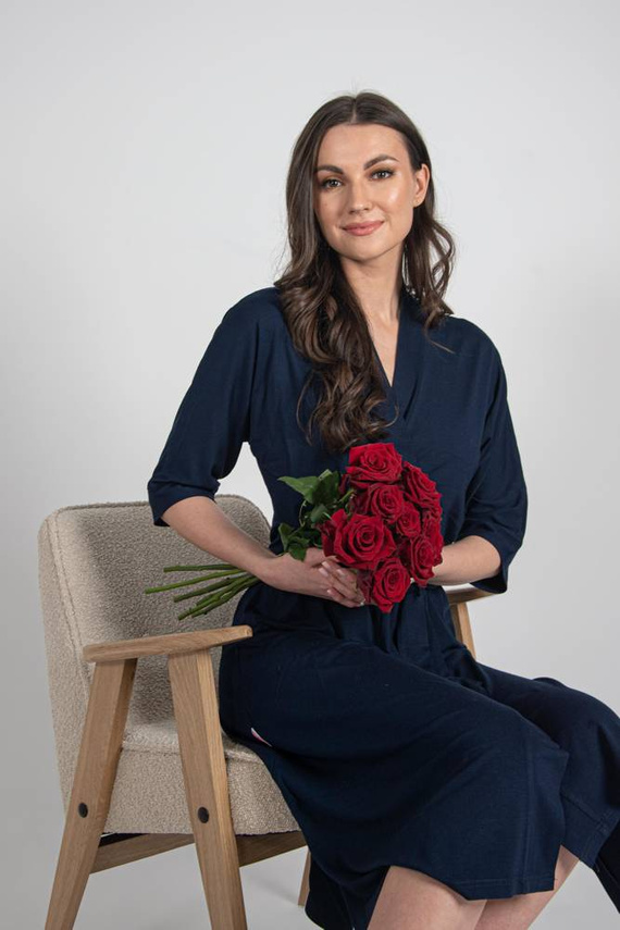 942 Visa Bata larga De Lafense - azul marino