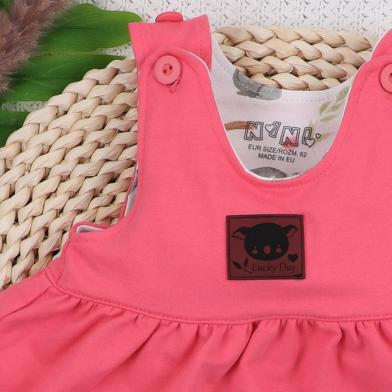 Vestido bebé Nini Sweet Koala 95% algodón orgánico fabricado en Polonia