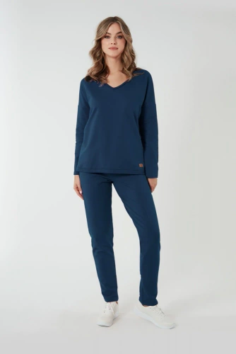 Pantalones de chándal vaqueros Stella de moda italiana para mujer - cómodos, elegantes, sin ronchas