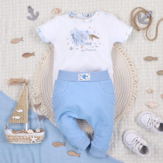 ABN-5448 Body de algodón orgánico Sea Of Joy de Nini - algodón orgánico, manga corta